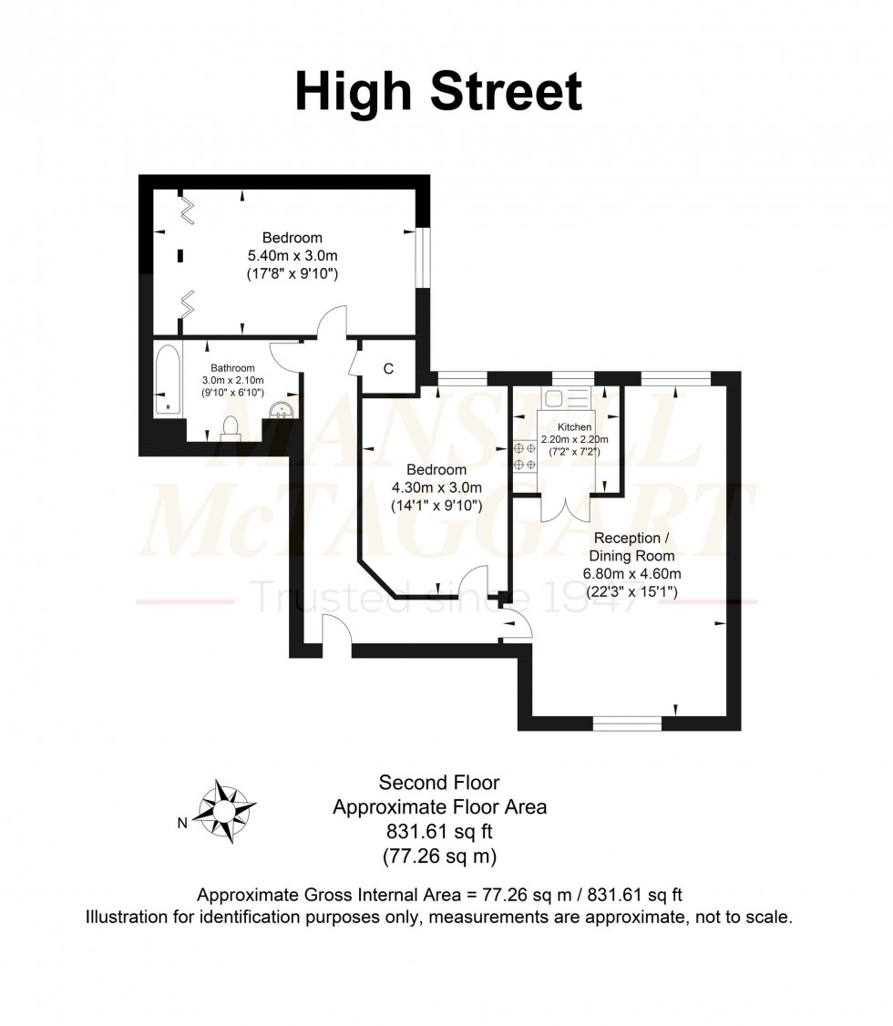 Floorplan for High Street, Jubilee Court High Street, RH14