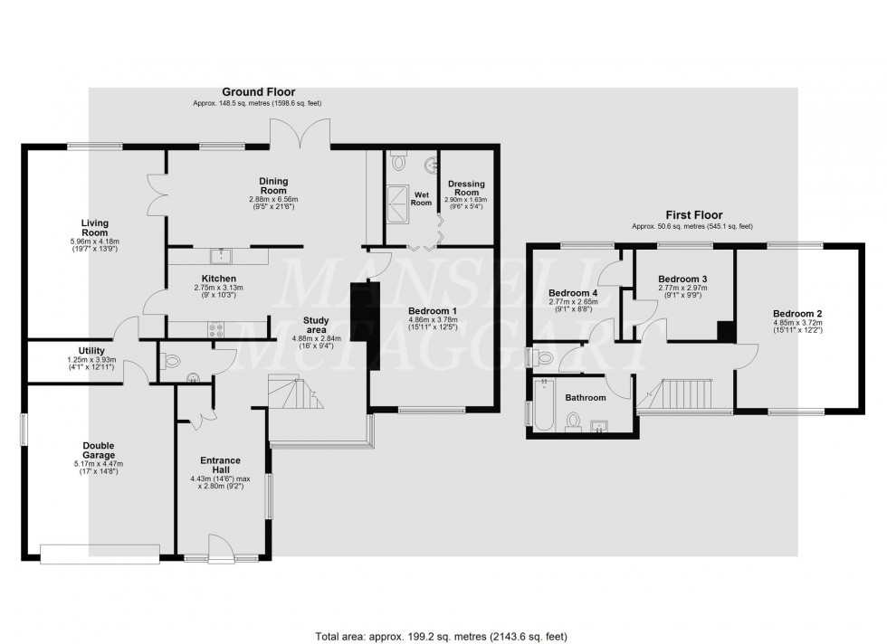 Floorplan for Rowplatt Lane, Felbridge, RH19