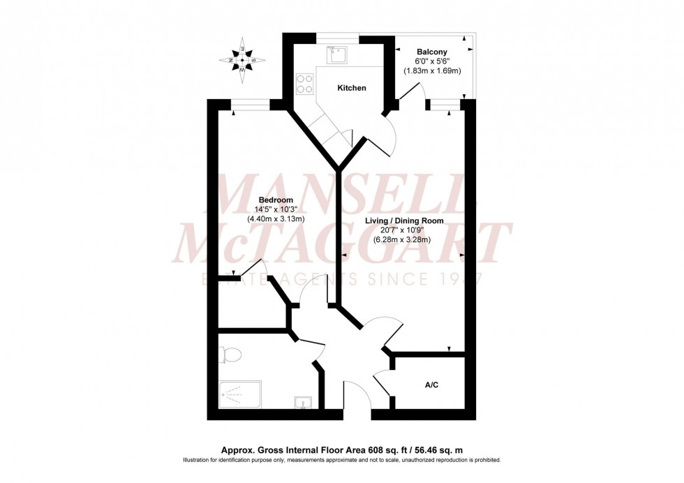 Floorplan for The Brow, Corbett Court The Brow, RH15