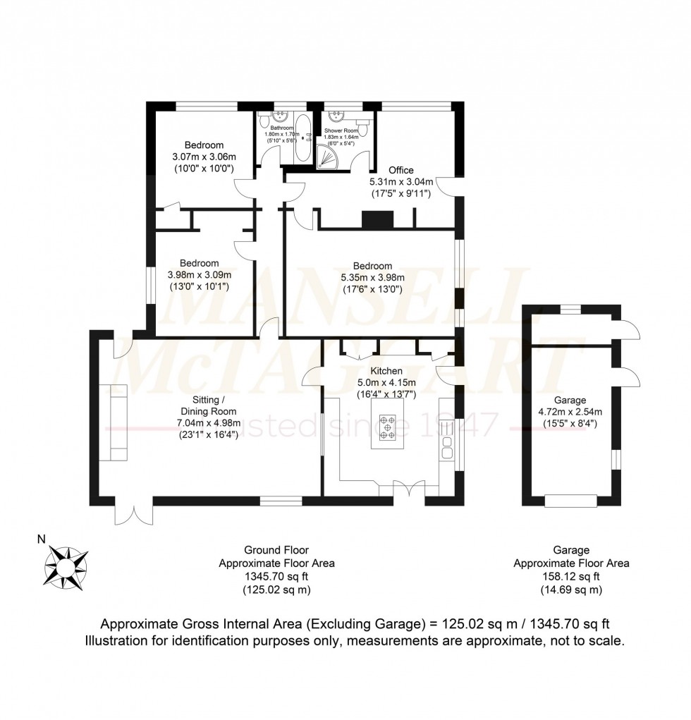 Floorplan for Woodroyd Gardens, Horley, RH6