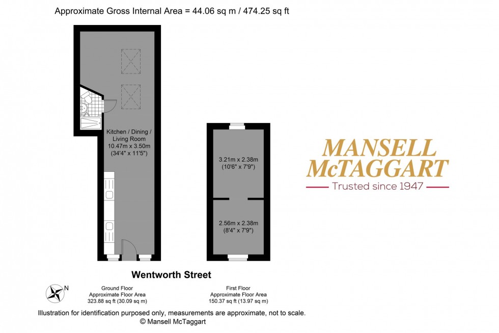 Floorplan for Wentworth Street, Brighton, BN2