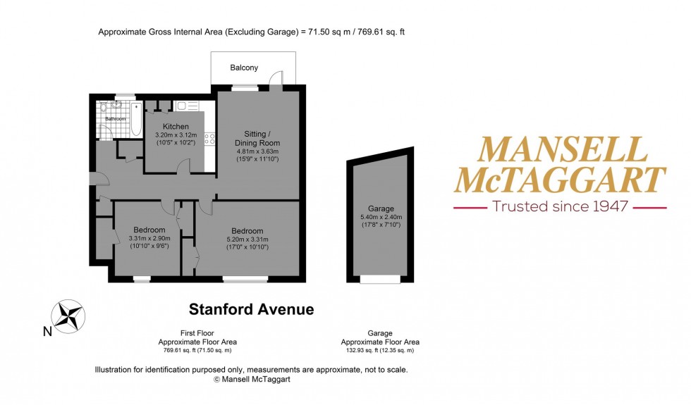 Floorplan for Stanford Avenue, Brighton, BN1