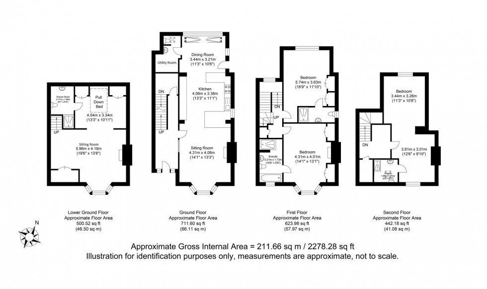 Floorplan for Grange Road, Lewes, BN7