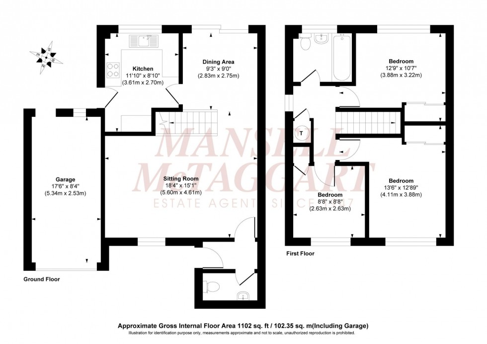 Floorplan for Kings Way, Burgess Hill, RH15