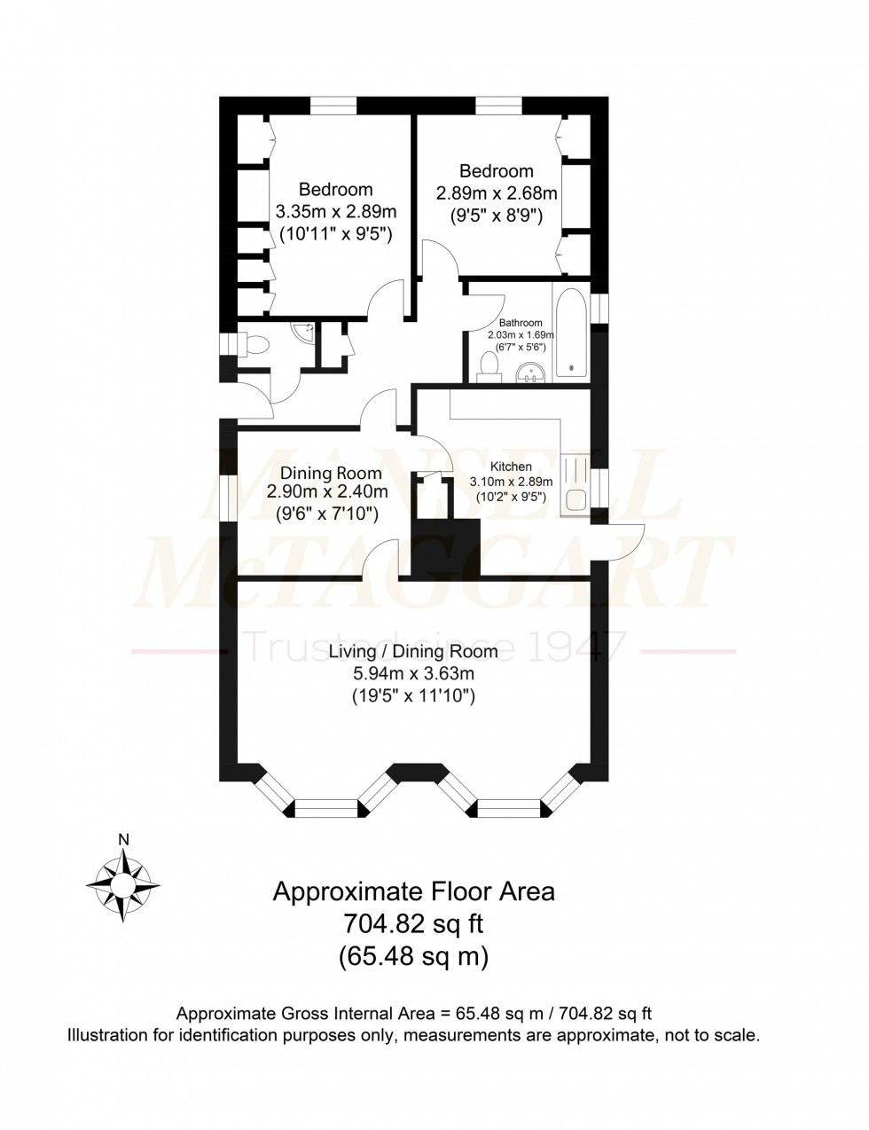 Floorplan for Bonehurst Road, Horley, RH6