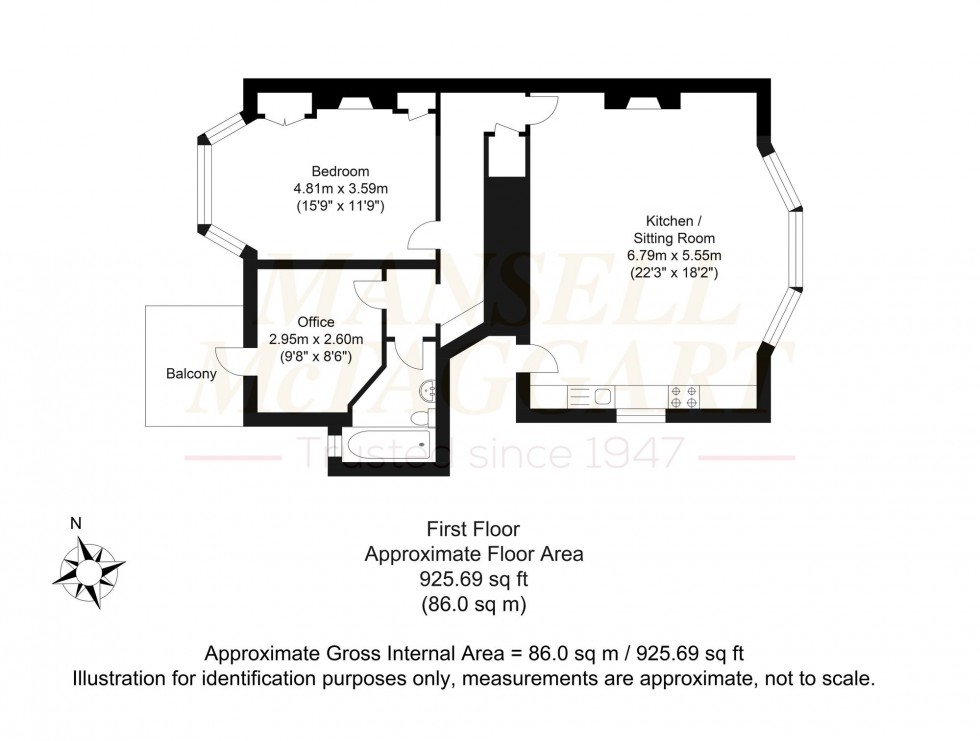 Floorplan for Medina Villas, Hove, BN3