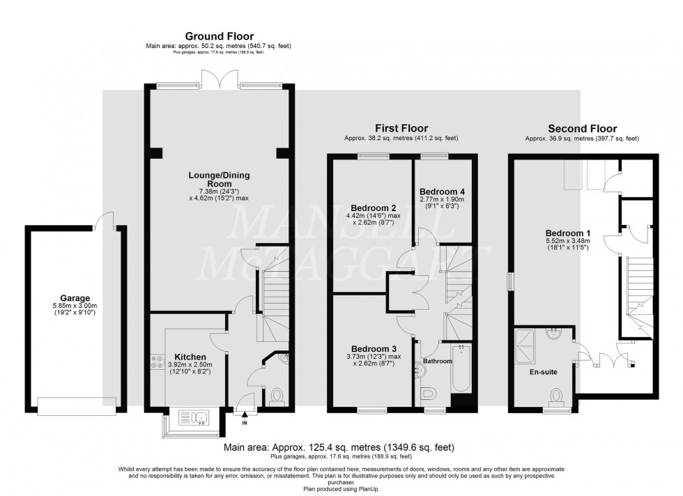 Floorplan for Ashurst Way, East Grinstead, RH19