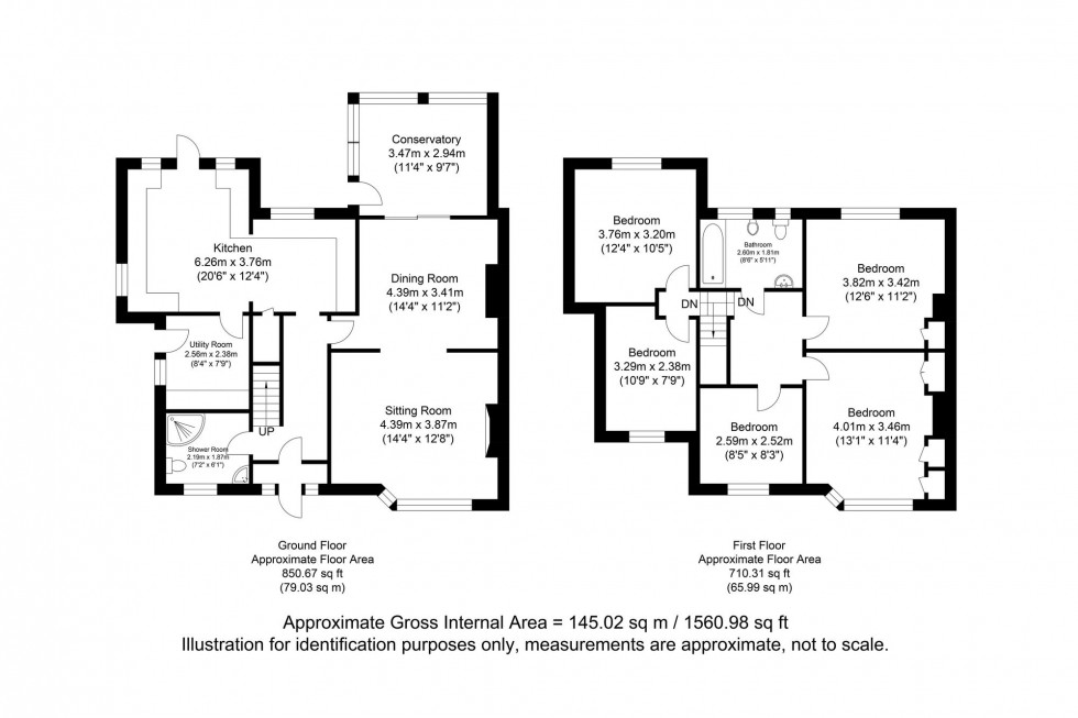 Floorplan for Cross Way, Lewes, BN7