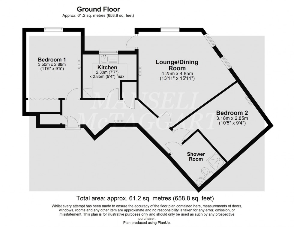 Floorplan for Fairfield Road, East Grinstead, RH19