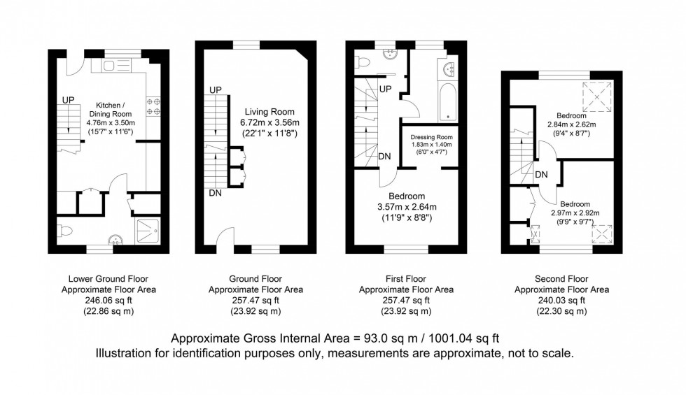 Floorplan for De Montfort Road, Lewes, BN7