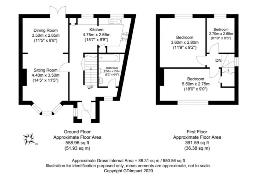 Floorplan for Warmdene Close, Brighton, BN1