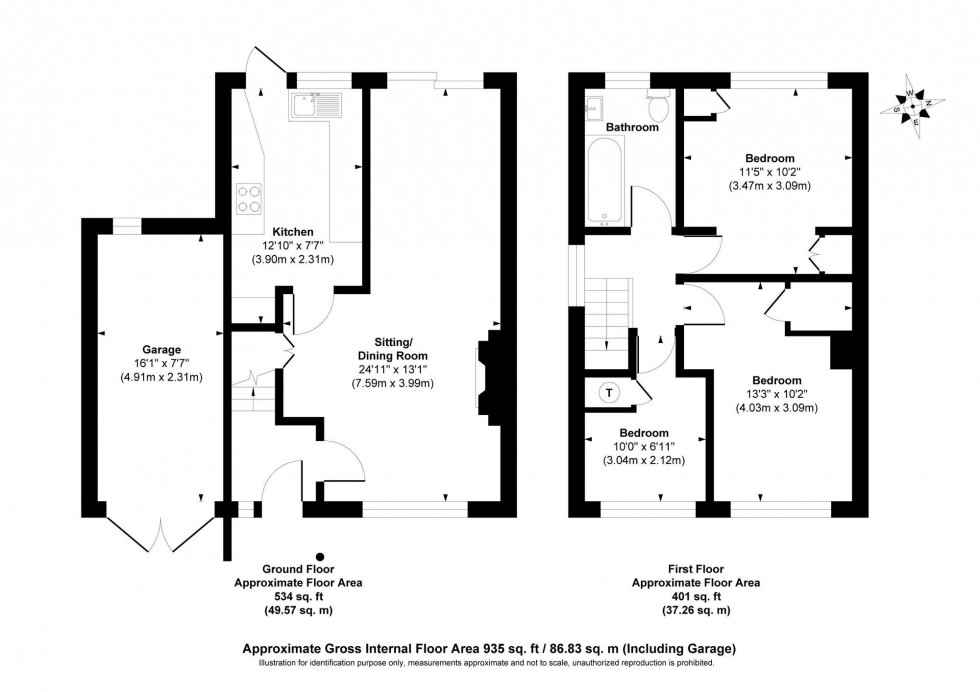 Floorplan for Fieldway, Lindfield, RH16