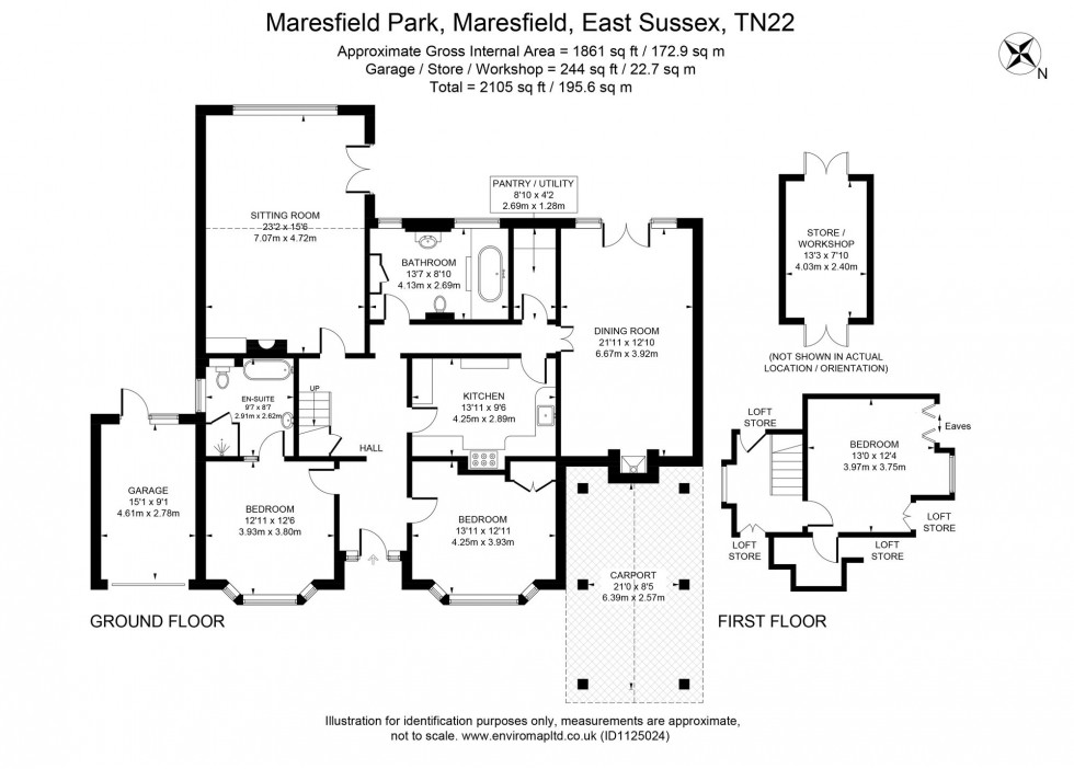 Floorplan for The Drive, Maresfield, TN22