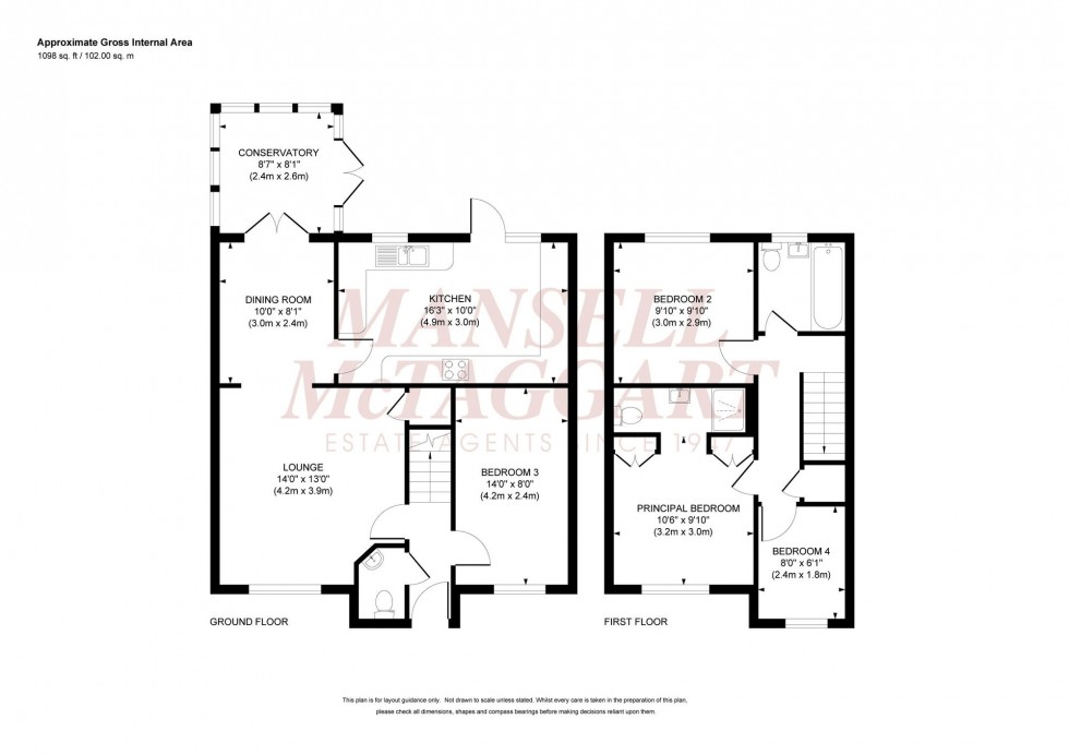 Floorplan for Beale Street, Burgess Hill, RH15