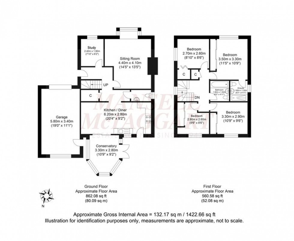 Floorplan for Castle Rise, Ridgewood, TN22