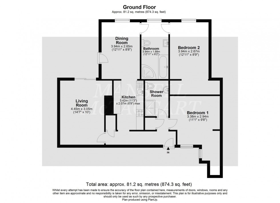 Floorplan for Medway Road, Crawley, RH11