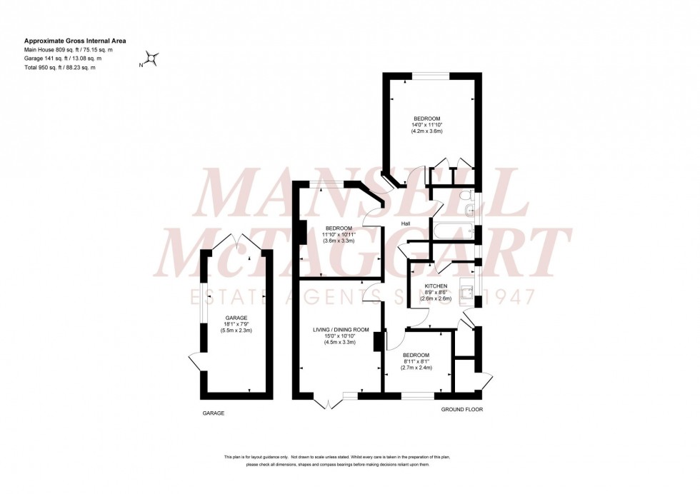 Floorplan for St. Peters Road, Burgess Hill, RH15