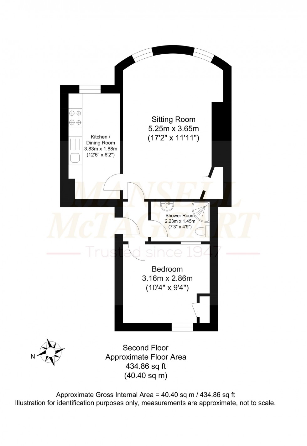 Floorplan for Lansdowne Place, Hove, BN3