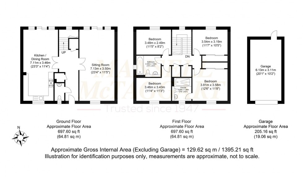 Floorplan for Chestnut Drive, Thakeham, RH20