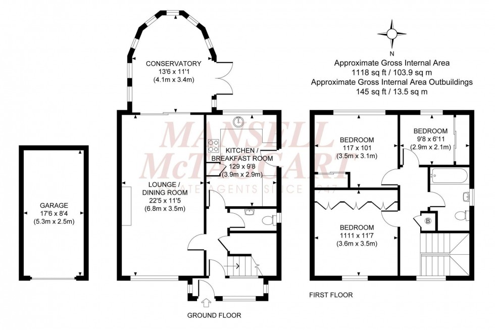 Floorplan for Cherry Close, Burgess Hill, RH15