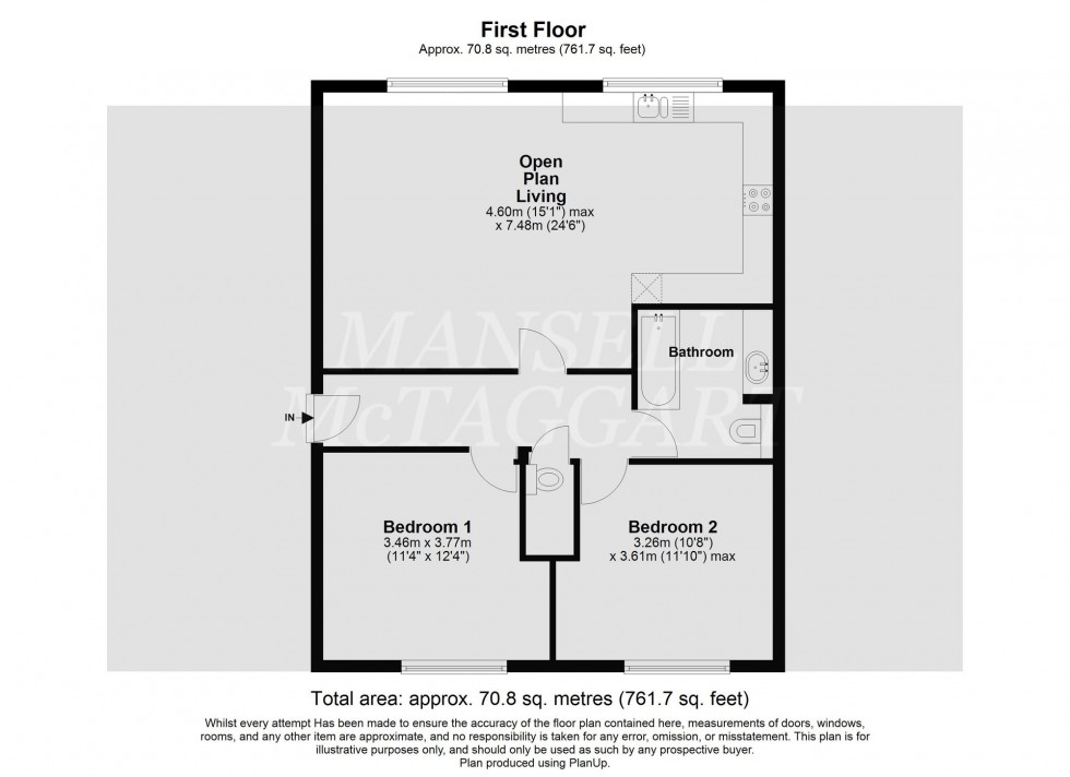 Floorplan for Churchill Road, Smallfield, RH6