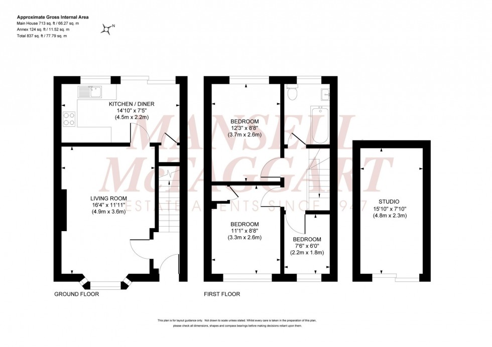 Floorplan for Stirling Court Road, Burgess Hill, RH15