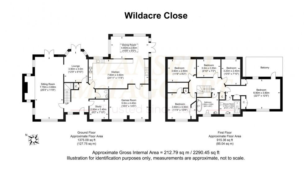 Floorplan for Wildacre Close, Ifold, RH14