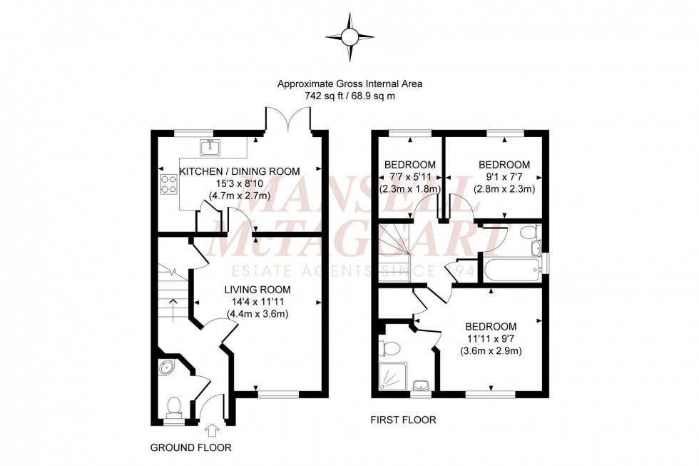 Floorplan for Aphrodite Way, Burgess Hill, RH15