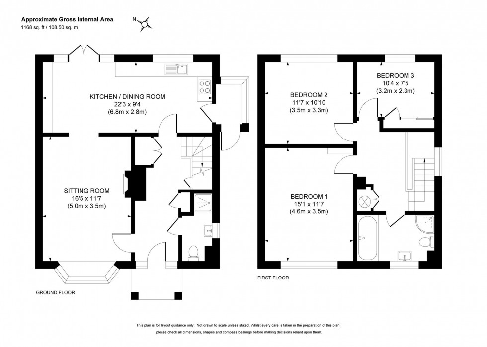 Floorplan for Finches Gardens, Lindfield, RH16