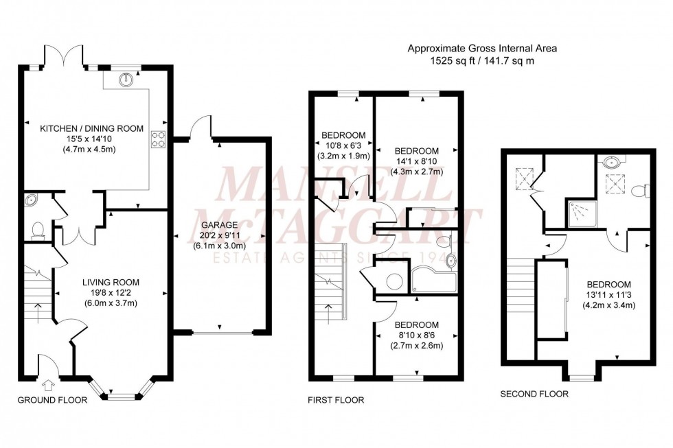 Floorplan for Batt Street, Burgess Hill, RH15