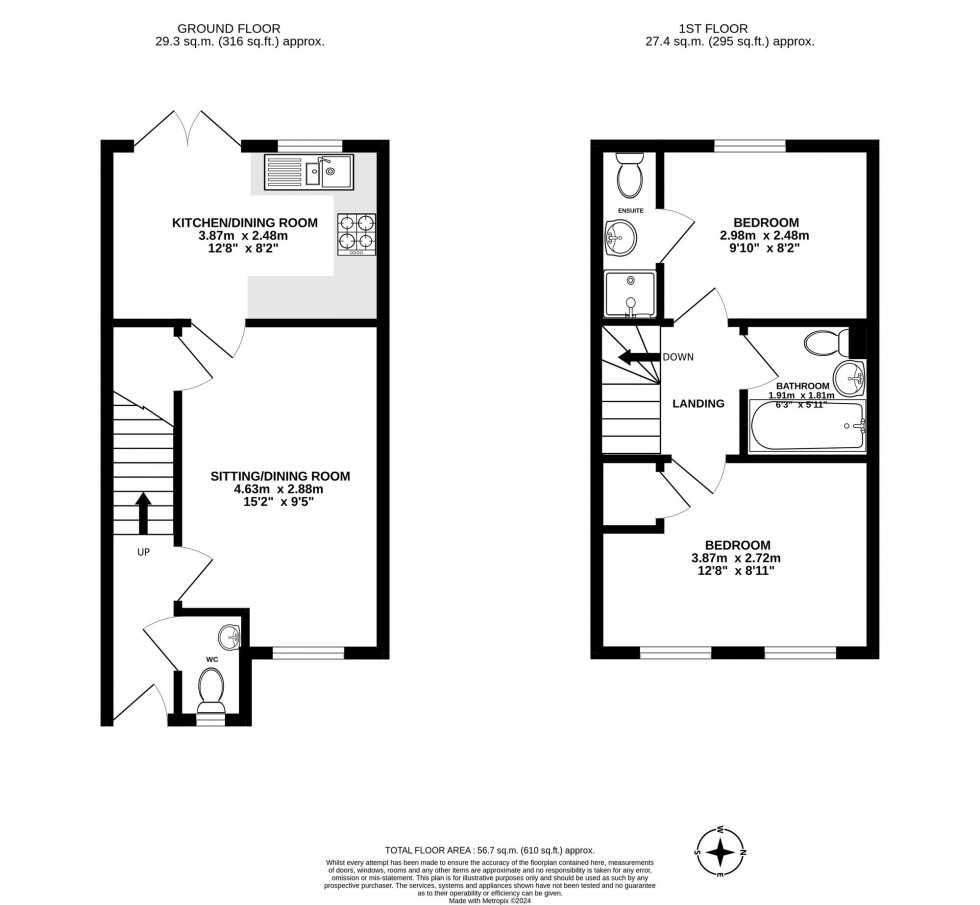 Floorplan for Campbell Grove, Horley, RH6