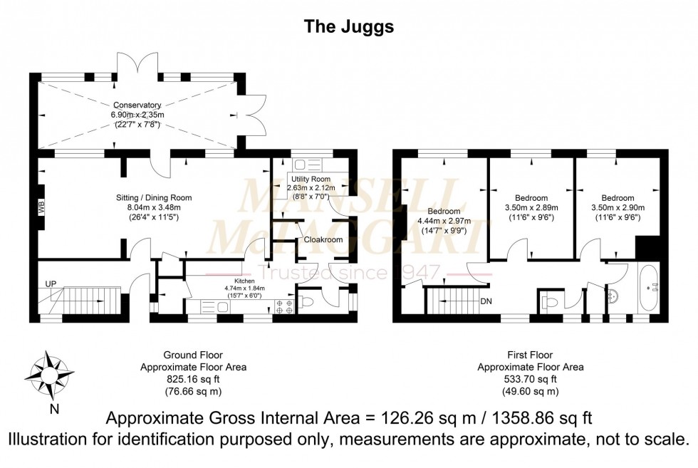 Floorplan for The Juggs, West Chiltington, RH20