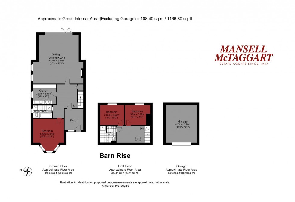 Floorplan for Barn Rise, Brighton, BN1