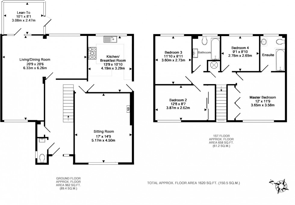 Floorplan for Blacklands Crescent, Forest Row, RH18