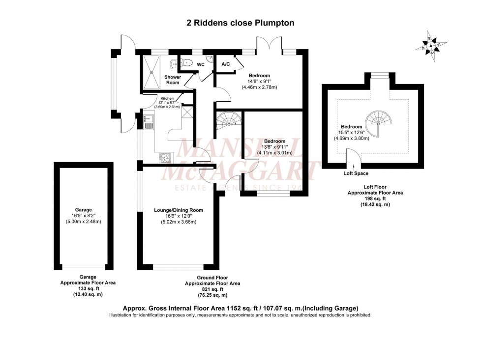 Floorplan for Riddens Close, Plumpton Green, BN7