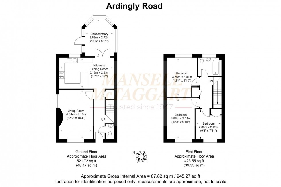 Floorplan for Ardingly Road, Cuckfield, RH17