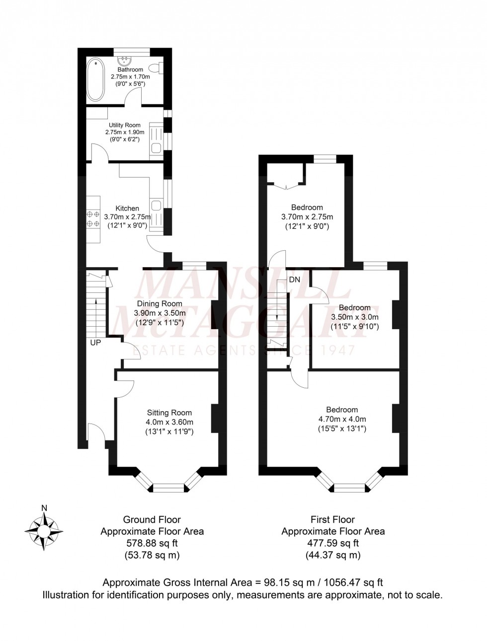 Floorplan for Crawley Road, Horsham, RH12