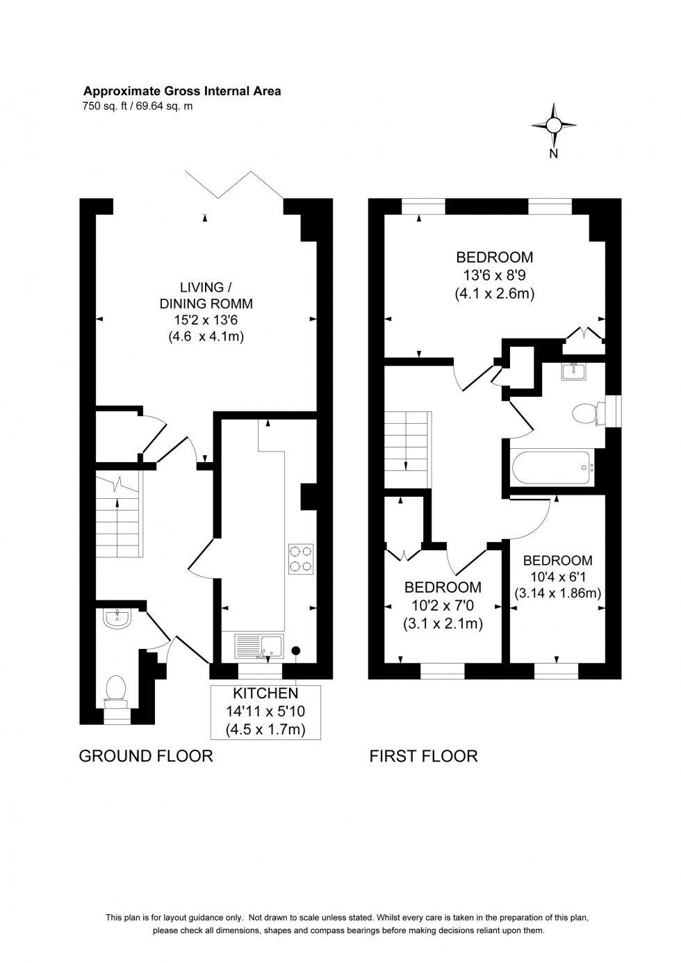 Floorplan for Cattswood Lane, Haywards Heath, RH16