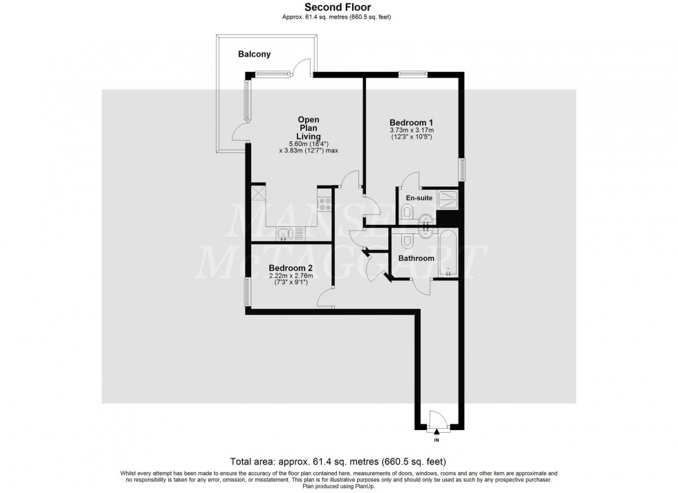 Floorplan for Commonwealth Drive, Howlands Court, RH10