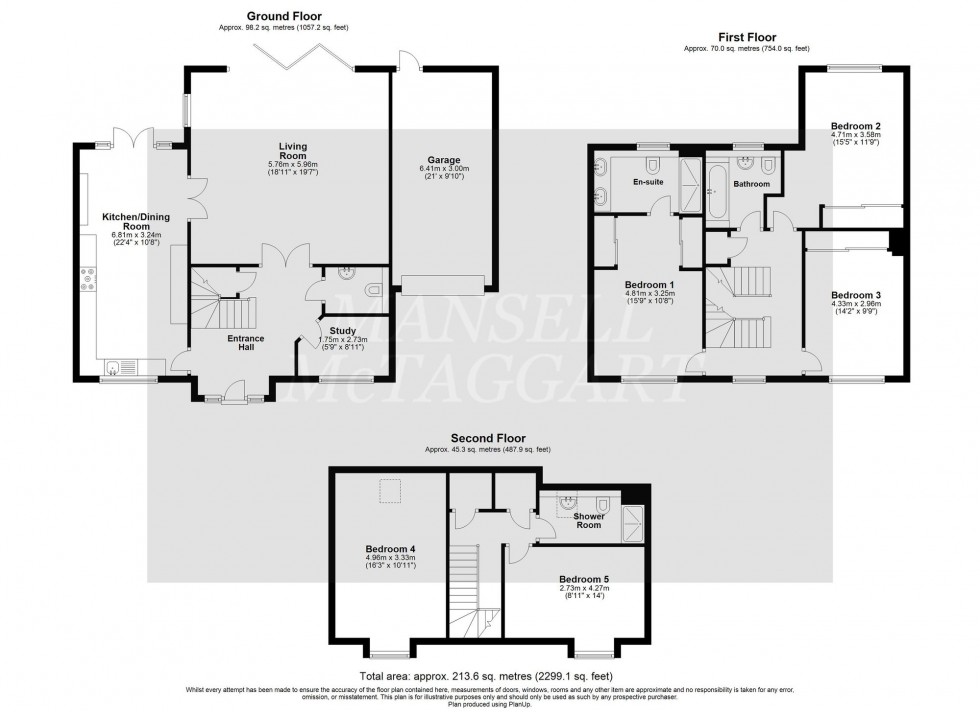 Floorplan for Beacon Rise, East Grinstead, RH19