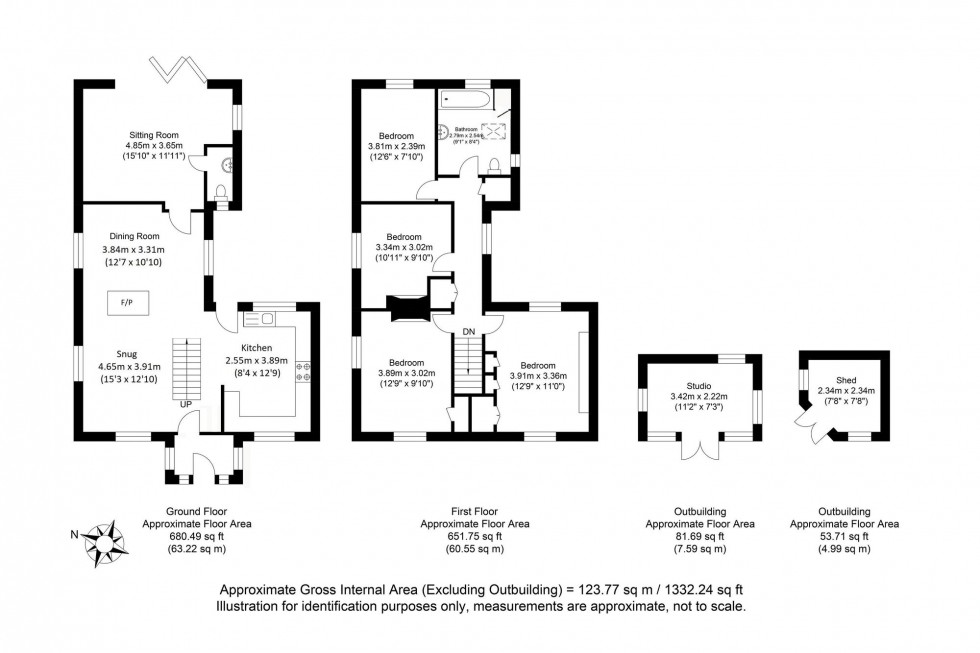 Floorplan for Mill Road, Lewes, BN7