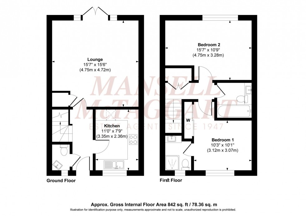 Floorplan for Kilnwood Avenue, Burgess Hill, RH15