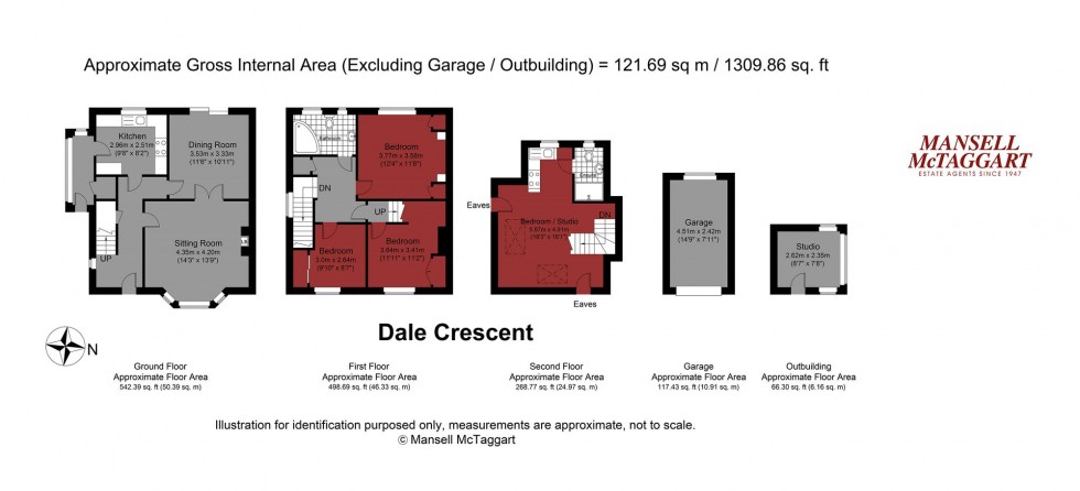 Floorplan for Dale Crescent, Brighton, BN1