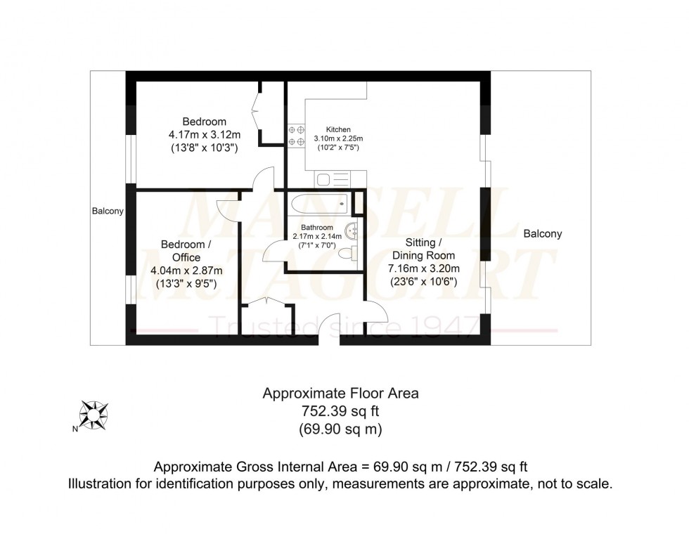 Floorplan for West Green Drive, Crawley, RH11