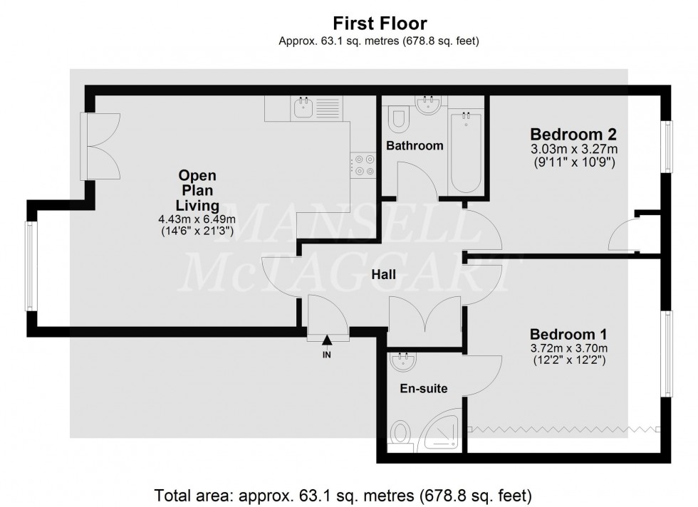 Floorplan for Gales Drive, The Copse Gales Drive, RH10