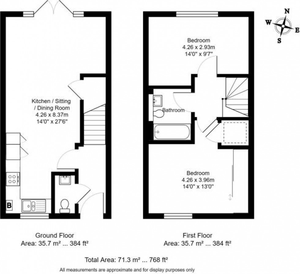 Floorplan for Rosehip Lane, Tunbridge Wells, TN2