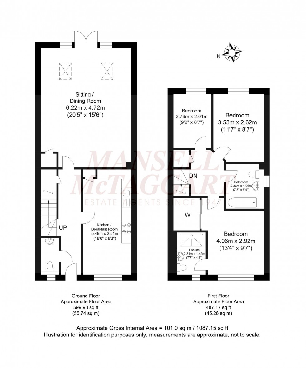 Floorplan for Gatehouse Mews, Horsham, RH12