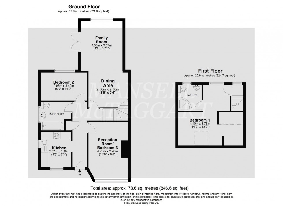 Floorplan for Wordsworth Close, Crawley, RH10