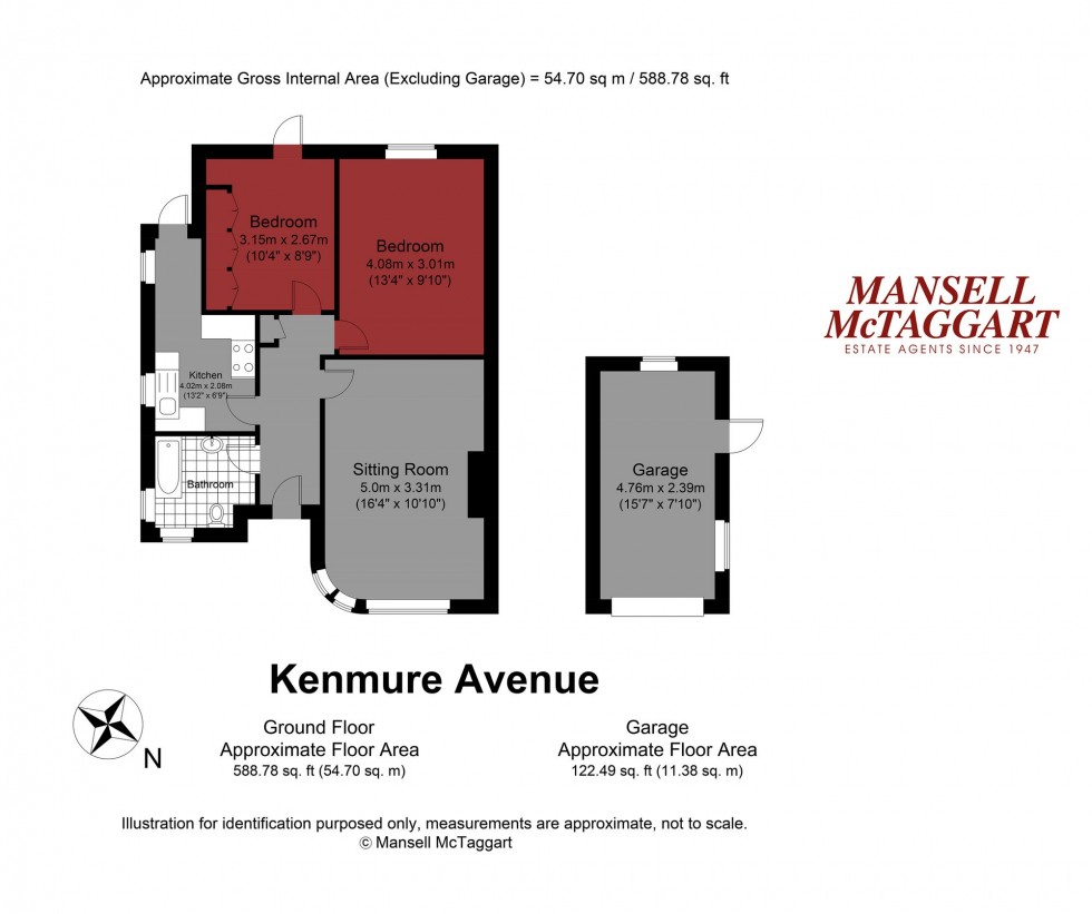 Floorplan for Kenmure Avenue, Brighton, BN1