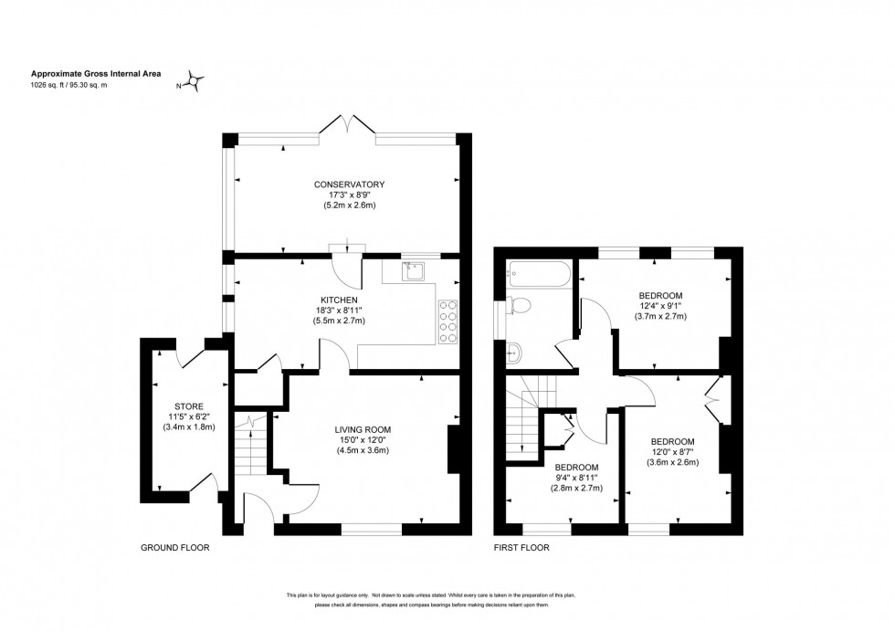 Floorplan for Glebe Road, Cuckfield, RH17